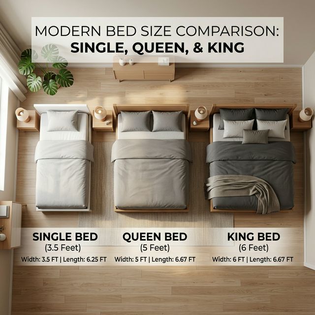 Bed Size Guide Thailand — 3.5 / 5 / 6 Feet Compared (2026)